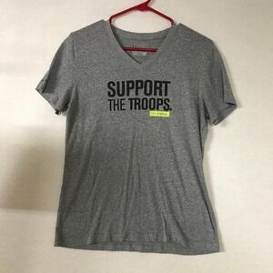 Under Armour Heatgear Semi Fitted Support the Troops V-Neck T-Shirt Medium